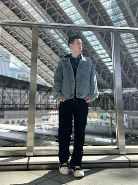 「DANKE SCHON（ダンケシェーン）のアイテム（デニムジャケット）」を使った、tokuさん（メンズ・165cm）の秋コーディネート