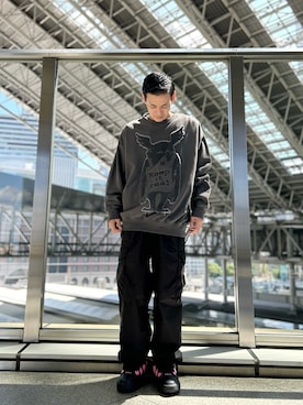 「アイテム（スウェット）」を使った、tokuさん（メンズ・165cm・20代）の秋コーディネート