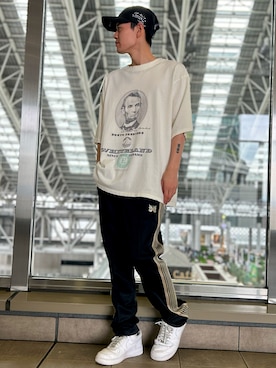 「DANKE SCHON（ダンケシェーン）のアイテム（帽子）」を使った、tokuさん（メンズ・165cm）の春コーディネート