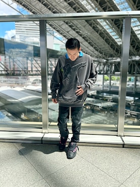 「アイテム（スウェット）」を使った、tokuさん（メンズ・165cm・20代）の夏コーディネート