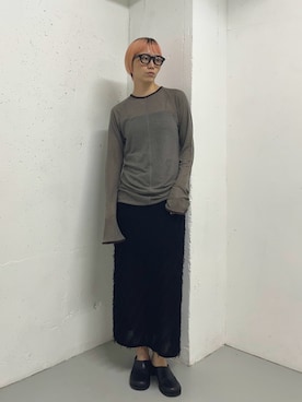 「アイテム（スリッポン）」を使った、kasumiさん（レディース・165cm）の秋コーディネート
