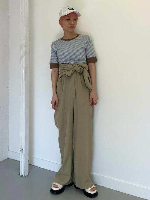 セール】『一部WEB限定カラー』クルーネックリンガーボーダーT
