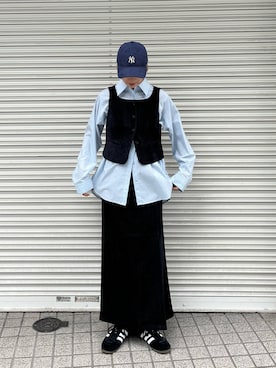 「URBAN RESEARCH（アーバンリサーチ）のアイテム（キャップ）」を使った、kasumiさん（レディース・166cm）の秋コーディネート