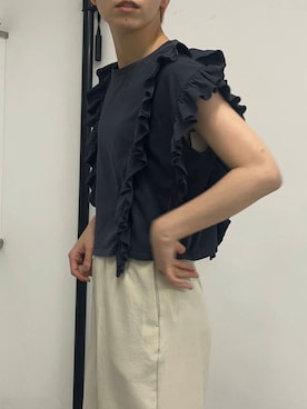 「URTECH」｜「アイテム（スラックス）」を使った、oookasumioooさん（レディース・166cm）の夏コーディネート