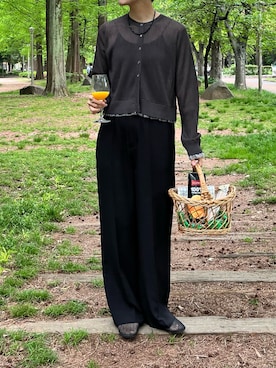 「アイテム（アクセサリー）」を使った、kasumiさん（レディース・166cm）の春コーディネート