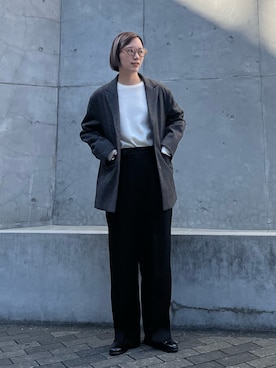 「イチ推しジャケットスタイル」｜「アイテム（その他アウター）」を使った、kasumiさん（レディース・166cm）の秋コーディネート