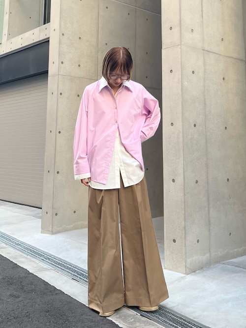 セール】『WEB限定』フェイクレイヤードルーズシャツ（シャツ/ブラウス