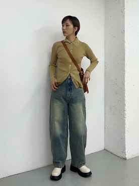 「SENSE OF PLACE by URBAN RESEARCH（センスオブプレイスバイアーバンリサーチ）の『消臭』サイドゴアボリュームソールブーツ（ブーツ）」を使った、kasumiさん（レディース・166cm）の秋コーディネート