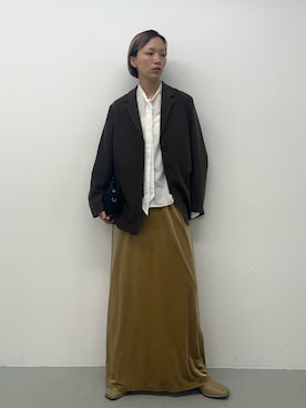 「イチ推しジャケットスタイル」｜「アイテム（その他アウター）」を使った、kasumiさん（レディース・166cm）の秋コーディネート