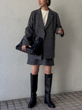 「アイテム（その他アウター）」を使った、kasumiさん（レディース・166cm）の秋コーディネート