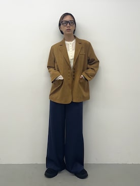 「アイテム（テーラードジャケット）」を使った、kasumiさん（レディース・165cm）の秋コーディネート