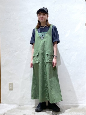 「アイテム（キャップ）」を使った、ごとちんさん（レディース・162cm・20代）の春コーディネート