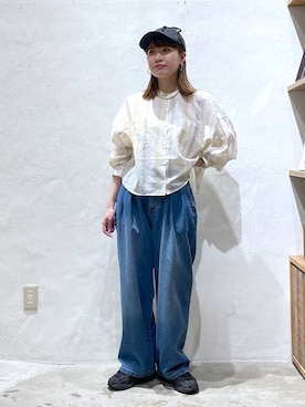 「アイテム（キャップ）」を使った、ごとちんさん（レディース・162cm・20代）の春コーディネート