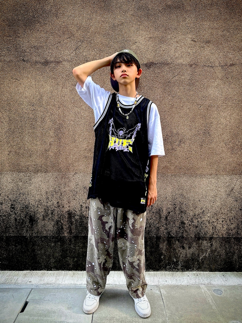 HUF（ハフ）の「ZINE MESH BASKETBALL JERSEY / HUF