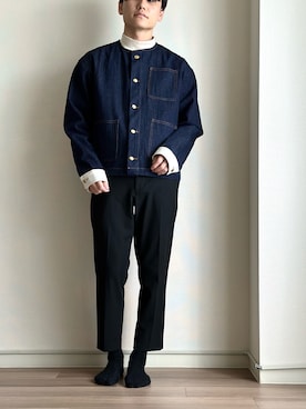 「haushca（ハウシュカ）のアイテム」を使った、NNさん（メンズ・169cm）の秋コーディネート