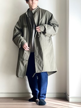 「M-65」｜「アイテム（モッズコート）」を使った、NNさん（メンズ・169cm）の冬コーディネート
