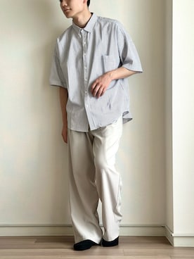 「haushca（ハウシュカ）のアイテム」を使った、NNさん（メンズ・169cm）の秋コーディネート