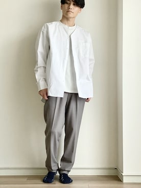 「haushca（ハウシュカ）のアイテム」を使った、NNさん（メンズ・169cm）の春コーディネート