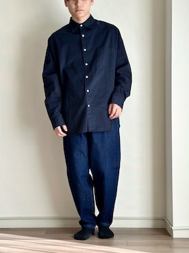 「haushca（ハウシュカ）のアイテム」を使った、NNさん（メンズ・169cm）の春コーディネート