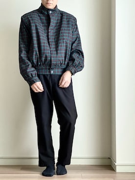 「haushca（ハウシュカ）のアイテム」を使った、NNさん（メンズ・169cm）の冬コーディネート