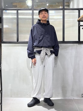 「アイテム（ナイロンジャケット）」を使った、ゆたろさん（メンズ・180cm）の秋コーディネート