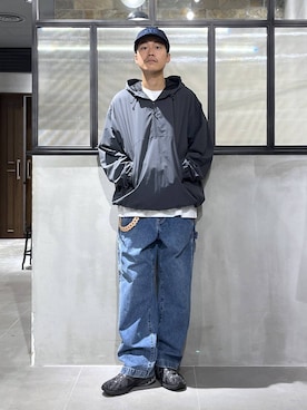 「アイテム（ナイロンジャケット）」を使った、ゆたろさん（メンズ・180cm）の秋コーディネート