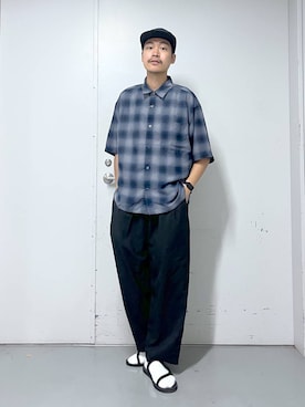 「アイテム（タンクトップ）」を使った、ゆたろさん（メンズ・180cm）の夏コーディネート