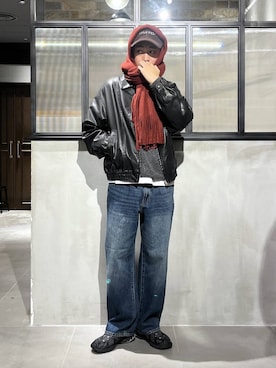 「RAGEBLUE（レイジブルー）のアイテム（キャップ）」を使った、ゆたろさん（メンズ・180cm）の秋コーディネート