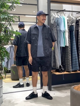 「POLeR（ポーラー）のアイテム（パンツ）」を使った、ゆたろさん（メンズ・179cm）の夏コーディネート