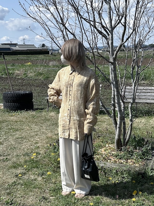 新品未使用✨　todayful vintage マーブル　長袖シャツ　ブラウス TODAYFUL（トゥデイフル）の「Vintageマーブルシャツ（シャツ