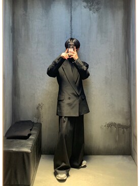 「MM6 Maison Margiela（ｴﾑｴﾑｼｯｸｽ ﾒｿﾞﾝ ﾏﾙｼﾞｪﾗ）のアイテム（パンツ）」を使った、りょーがさん（メンズ・170cm）の冬コーディネート
