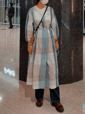 「Abercrombie&Fitch（アバークロンビーアンドフィッチ）のアイテム（バッグ）」を使った、meiiiiiiiiiiiiiさん（レディース・166cm）の秋コーディネート