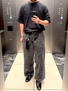 「Graphpaper（グラフペーパー）のアイテム（Tシャツ/カットソー）」を使った、orsh1ngさん（メンズ・174cm）の夏コーディネート