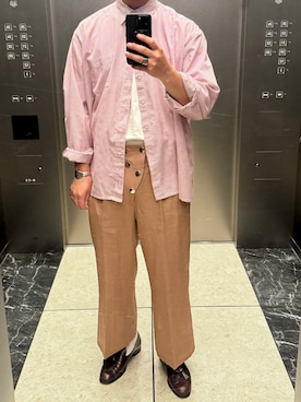 「Graphpaper（グラフペーパー）のアイテム」を使った、orsh1ngさん（メンズ・174cm）の春コーディネート