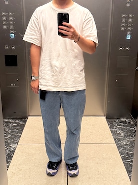 「アイテム（パスケース、ブラック系）」を使った、orsh1ngさん（メンズ・174cm）の夏コーディネート