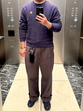 「アイテム（パスケース）」を使った、orsh1ngさん（メンズ・174cm）の秋コーディネート