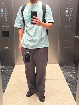 「アイテム（パスケース）」を使った、orsh1ngさん（メンズ・174cm）の夏コーディネート