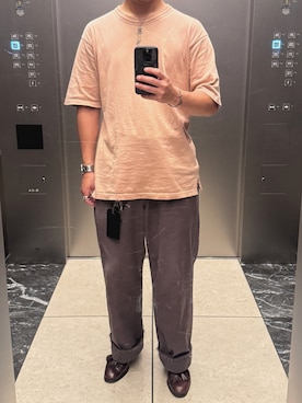 「アイテム（パスケース、ブラック系）」を使った、orsh1ngさん（メンズ・174cm）の夏コーディネート