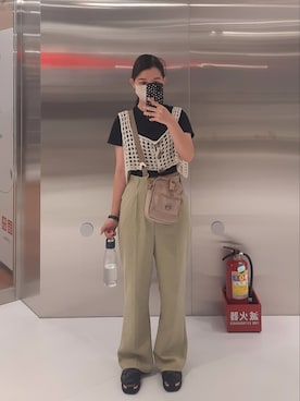 「plain-me（プレインミー）のアイテム（バッグ）」を使った、Kylenさん（レディース・159cm）の秋コーディネート