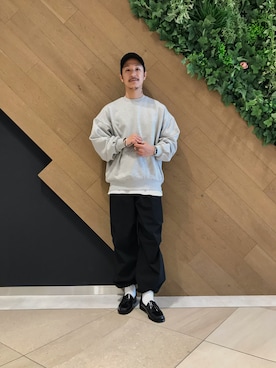 「Uiscel（ユイセル）のアイテム（パンツ）」を使った、ryoryo1204さん（メンズ・165cm）の冬コーディネート