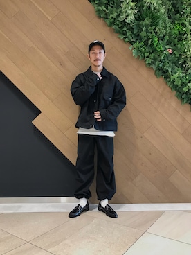 「Uiscel（ユイセル）のアイテム（パンツ）」を使った、ryoryo1204さん（メンズ・165cm）の冬コーディネート