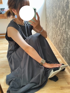 「THE SHINZONE（ザ　シンゾーン）のアイテム（ワンピース/ドレス）」を使った、wakapiさん（レディース・153cm）の夏コーディネート