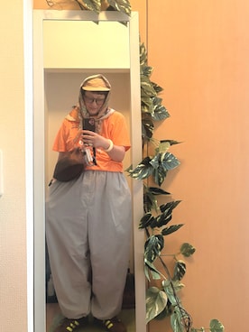 「LE VERNIS（ル・ベルニ）のアイテム」を使った、えちご屋さん（レディース・168cm）の夏コーディネート