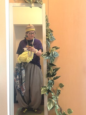 「Casselini（キャセリーニ）のアイテム」を使った、えちご屋さん（レディース・168cm）の夏コーディネート