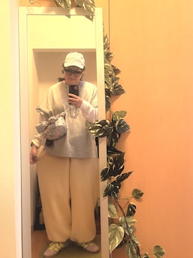 「OVERRIDE（オーバーライド）のアイテム」を使った、えちご屋さん（レディース・168cm）の春コーディネート