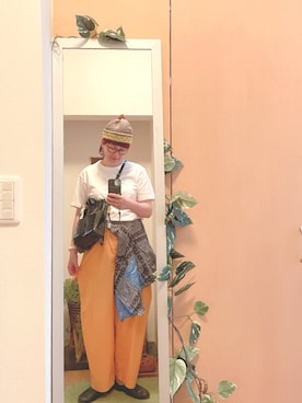 「accommode」｜「アイテム（帽子）」を使った、えちご屋さん（レディース・168cm）の夏コーディネート