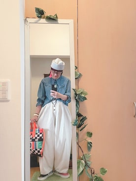 「アイテム（イヤリング）」を使った、えちご屋さん（レディース・168cm・40代）の秋コーディネート