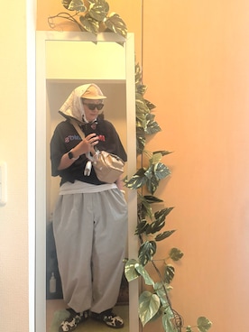「Casselini（キャセリーニ）のアイテム」を使った、えちご屋さん（レディース・168cm）の夏コーディネート