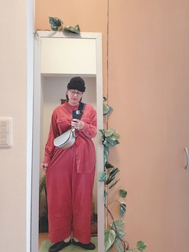 「アイテム（イヤリング）」を使った、えちご屋さん（レディース・168cm・40代）の秋コーディネート