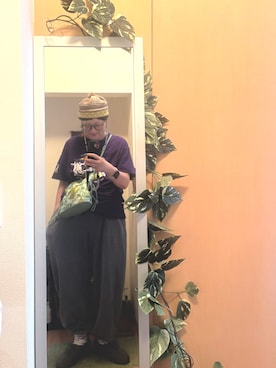 「kaorinomori（カオリノモリ）のアイテム」を使った、えちご屋さん（レディース・168cm）の夏コーディネート
